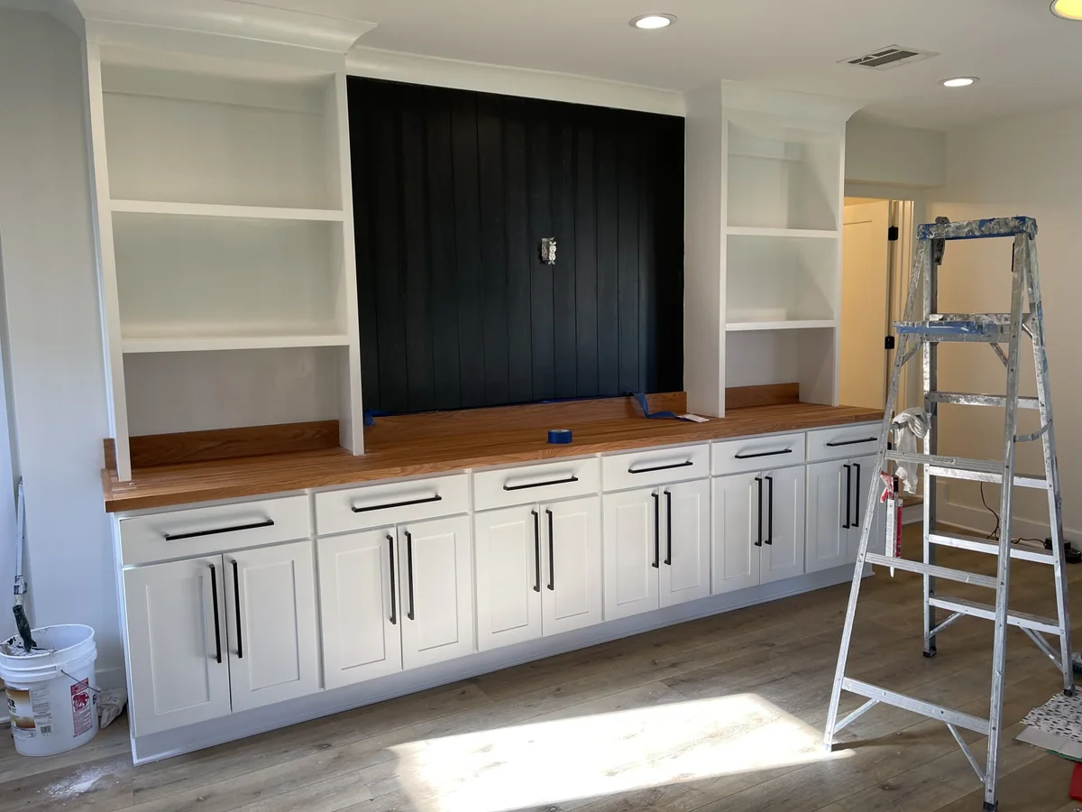 Built-in cabinetry — work in progress