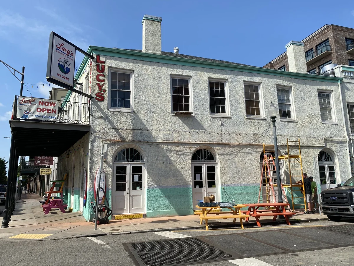 The Girod Street side before the 2020 gallery expansion.
